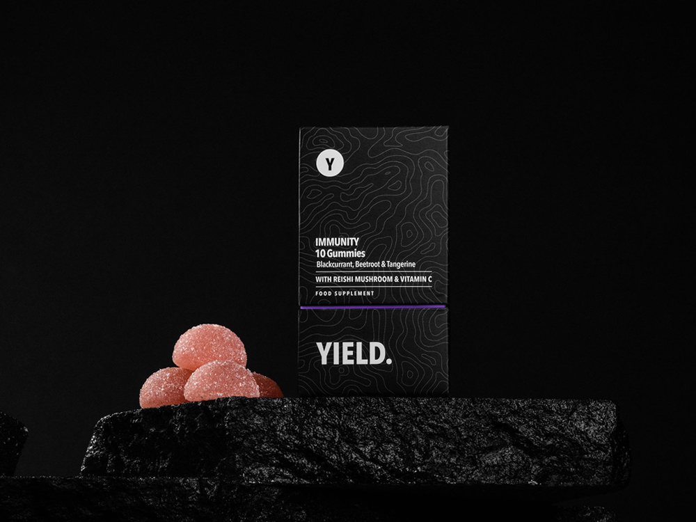 YIELD 15mg CBD Gummies - Vegan Friendly - Blood Orange, Peach and Lime Flavour - £9.99 per pack